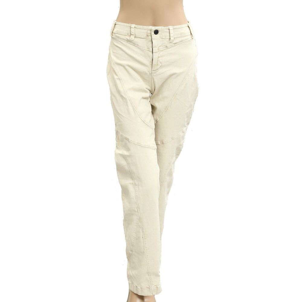 Free People We The Free Denim Slim Straight Pants Mid Rise Pockets XS New 282017